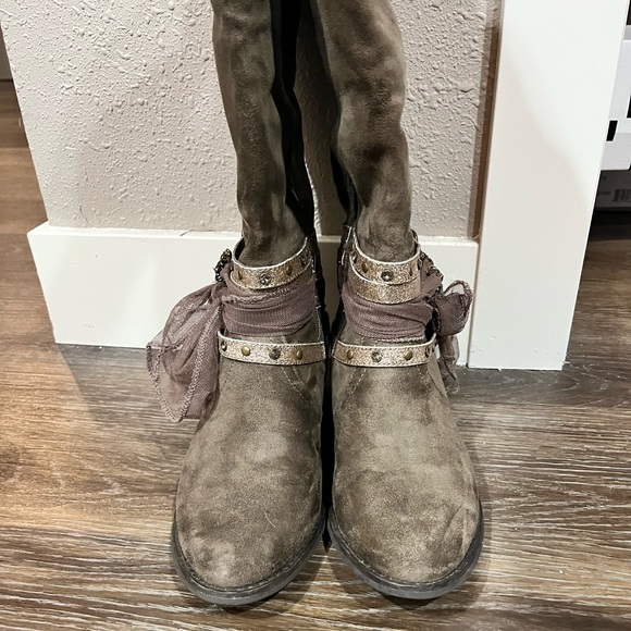 Not Rated taupe knee high boots - Picture 10 of 11